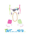 Kit complet année 80 disco fluo