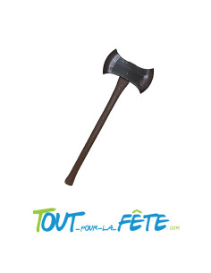 Double hache de bucheron en plastique longueur 73cm