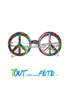 Lunettes Hippie ronde peace and love 2