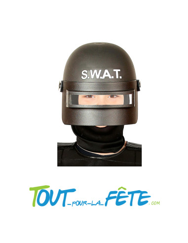 Casque S.W.A.T. avec visière pour adulte