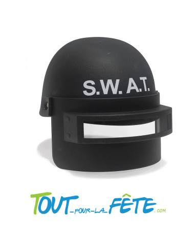 Casque S.W.A.T. avec visière pour adulte