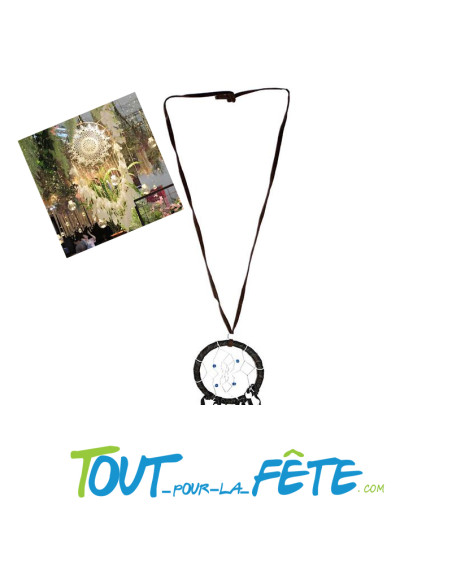 Collier indien attrape-rêve 9cm
