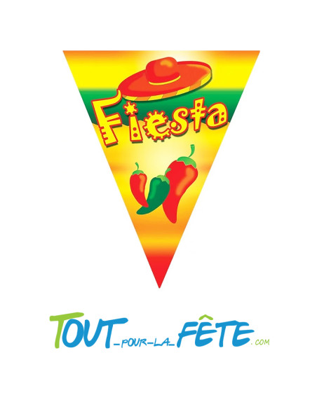 Guirlande fanion Fiesta 5 mètres
