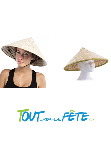 Chapeau chinois / vietnamien en bambou