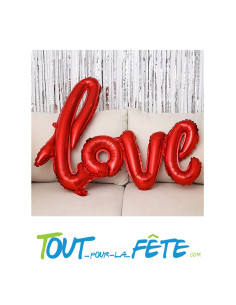 Ballon aluminium Love Rouge