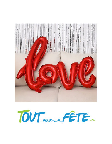 Ballon aluminium Love Rouge