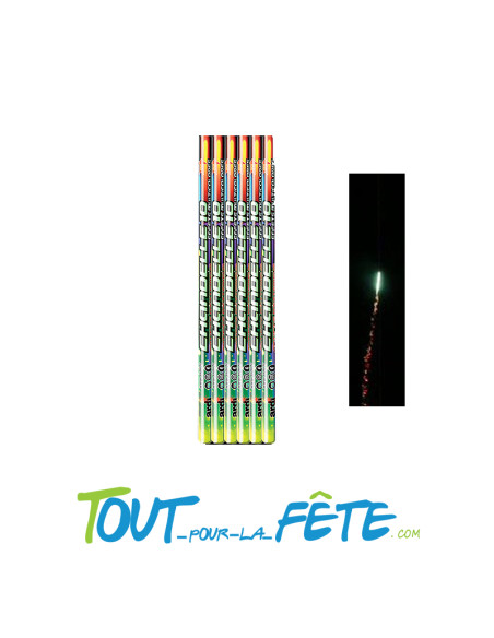 Chandelle romaine 10 coups multicolores