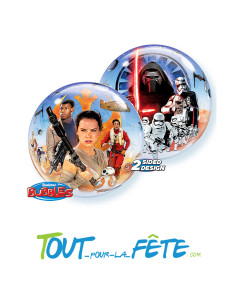 Ballon bubble transparent Star Wars 56 cm