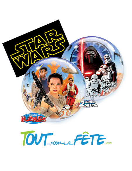 Ballon bubble transparent Star Wars 56 cm