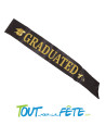 Echarpe de diplômé noir et or