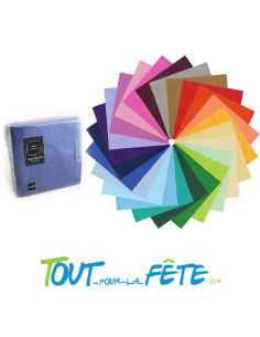Sachet de 40 serviettes papier de couleur