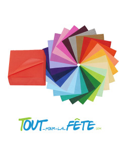 Sachet de 50 serviettes en intissé