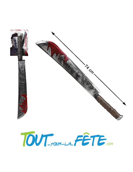 Machette ensanglanté 74cm