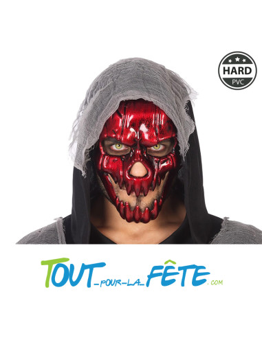 Masque crane rouge PVC