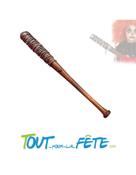 Batte de baseball avec fil barbelé