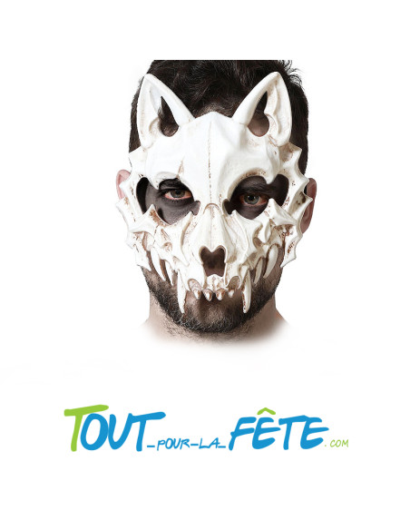 Masque squelette avec corne