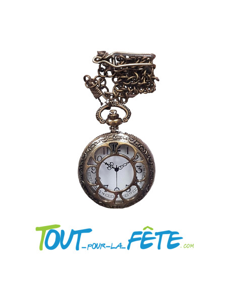 Montre de poche steampunk en métal