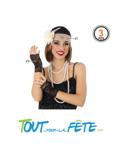 Set de Charleston bandeau et gants