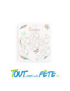 Lot de 6 Badges EVJF