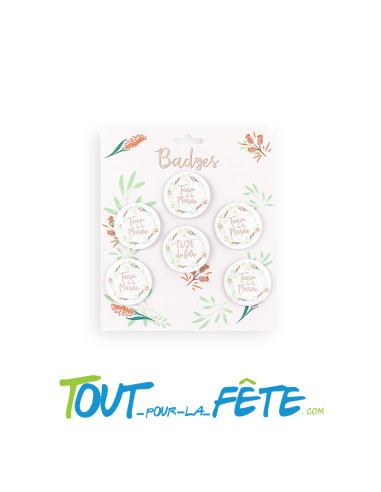 Lot de 6 Badges EVJF