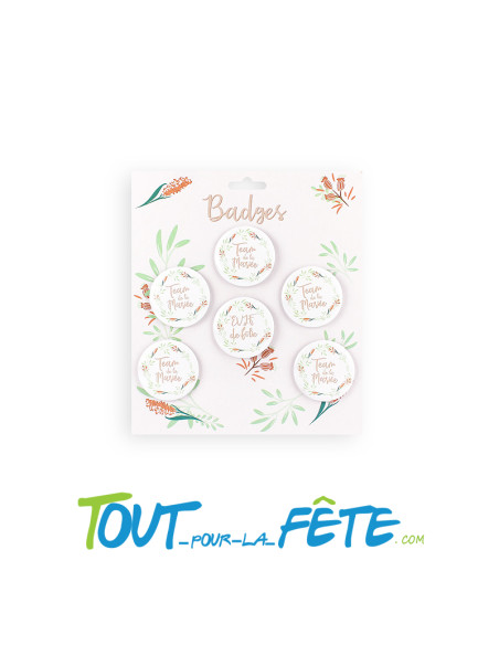 Lot de 6 Badges EVJF