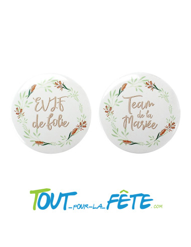 Lot de 6 Badges EVJF
