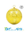 Boule à facette disco 20 cm or