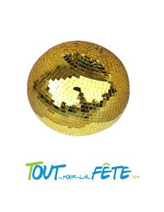 Boule à facette disco 20 cm or 2