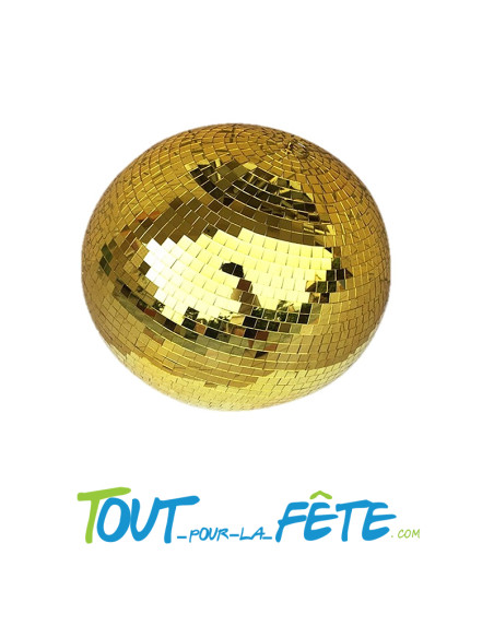 Boule à facette disco 20 cm or