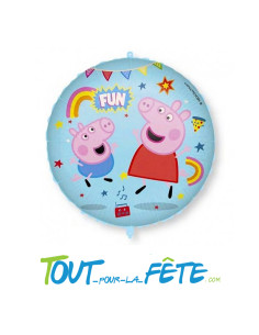 Ballon aluminium rond Peppa Pig© 46 cm