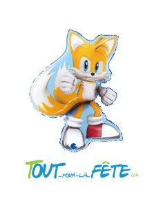 Ballon aluminium Tails Sonic© 66cm