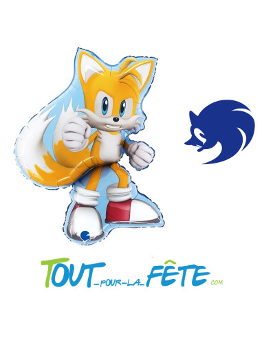 Ballon aluminium Tails Sonic© 66cm