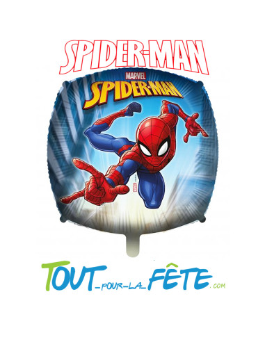 Ballon aluminium carré Spider Man© 43cm