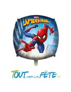 Ballon aluminium carré Spider Man© 43cm