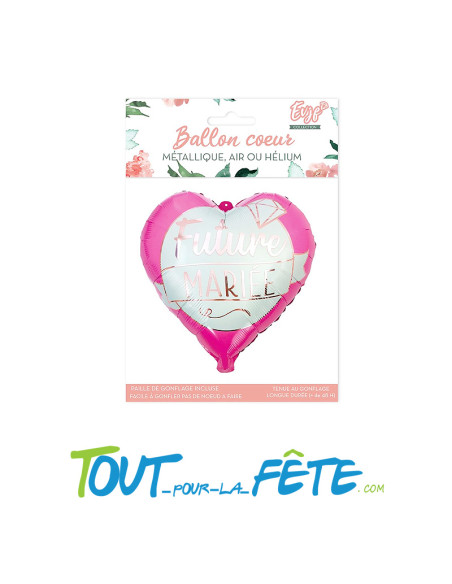 Ballon Cœur Future Mariée 35 cm