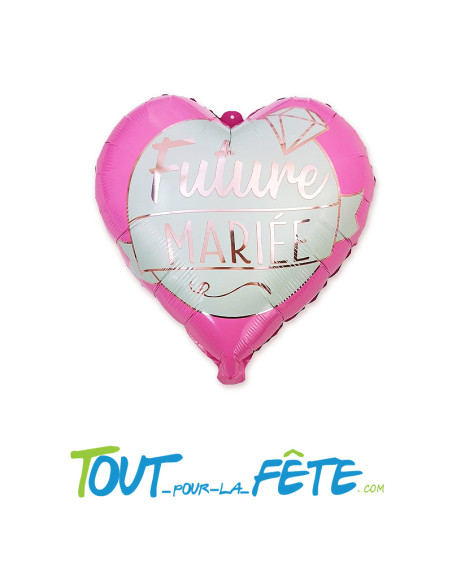 Ballon Cœur Future Mariée 35 cm