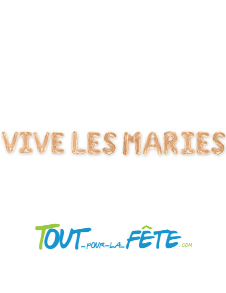 Guirlande ballons gonflables vive les mariés