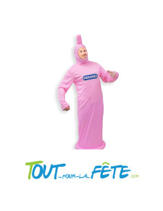 Déguisement préservatif rose taille unique
