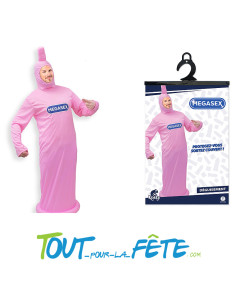 Déguisement préservatif rose taille unique 2