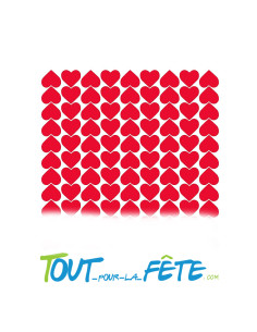 Lot de stickers coeur rouge 2