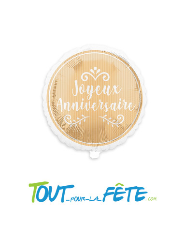 Ballon aluminium Joyeux Anniversaire