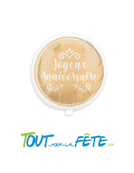 Ballon aluminium Joyeux Anniversaire