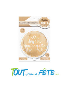 Ballon aluminium Joyeux Anniversaire 2