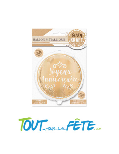Ballon aluminium Joyeux Anniversaire