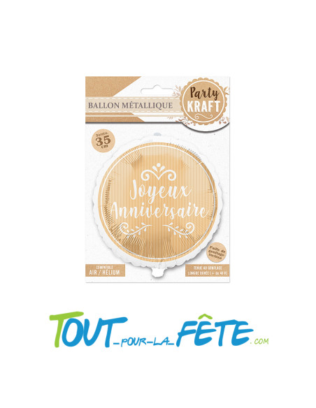 Ballon aluminium Joyeux Anniversaire