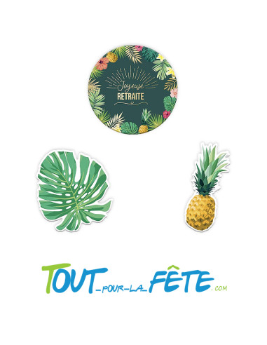 Sachet de 60 déco de table joyeuse retraite