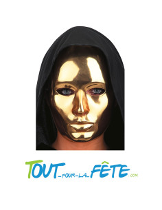 masque doré en plastique
