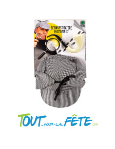Set de détective chapeau, lentille, pip 2
