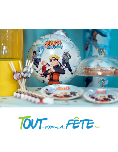Ballon aluminium rond Naruto shippuden© 43cm