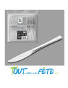 lot de 50 couteaux argent en plastique facon inox